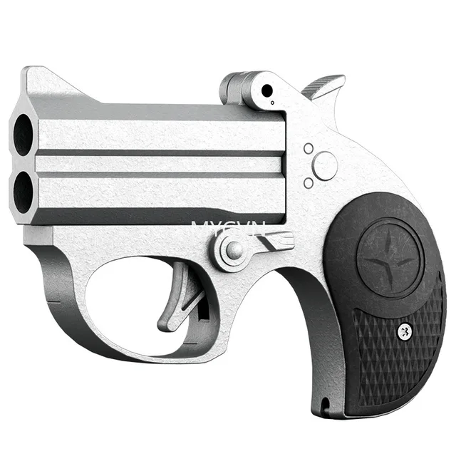 Children Portable Deringer Launcher Mini Manual Soft Bullet Shell Ejection Toy Gun Boy Small Pistol Pocket Model 5