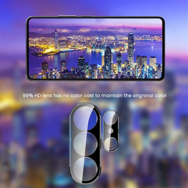 Premium Black 3D Curved Camera Lens Protector Glass