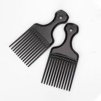 Peigne à cheveux Afro bouclés naturels, peigne de séparation des cheveux, peigne de tressage africain, dents larges, outil de coiffure de tête d'huile rétro pour hommes et femmes 6