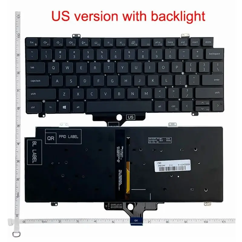 Tastiera Per Laptop Us/Ru Per Dell Latitude 5420 5421 7521 7420 7520