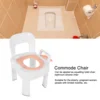 Commode Chair Commode Shower Chair Detachable Folding Non Slip Strong Load Bearing Toilet Safety Chair for Bathroom Squat Toilet 5