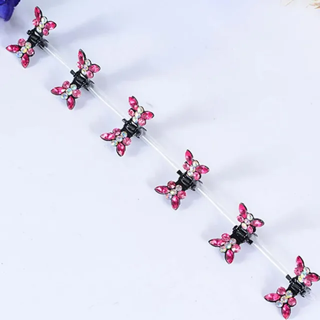 10PCS Fashion Butterfly Hair Clips for Women Girls Wedding Photography Head Clips Hairpin Hairgrips Decoration Hair Accessories 2cm 12pcs  F