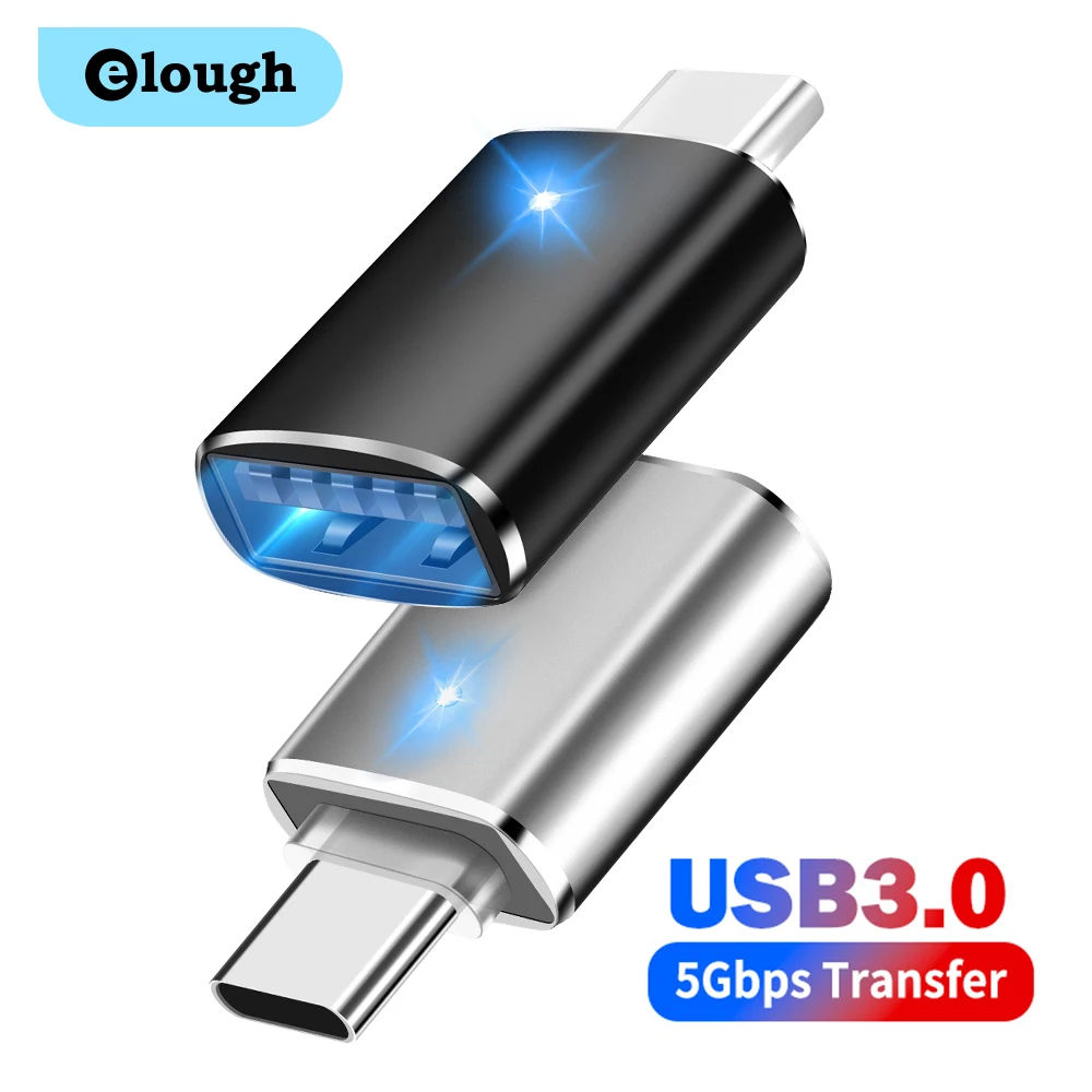 Elough OTG USB C Adapter 3.0 To Type For Xiaomi Samsung type Male Micro Female Converter USBC Connector |