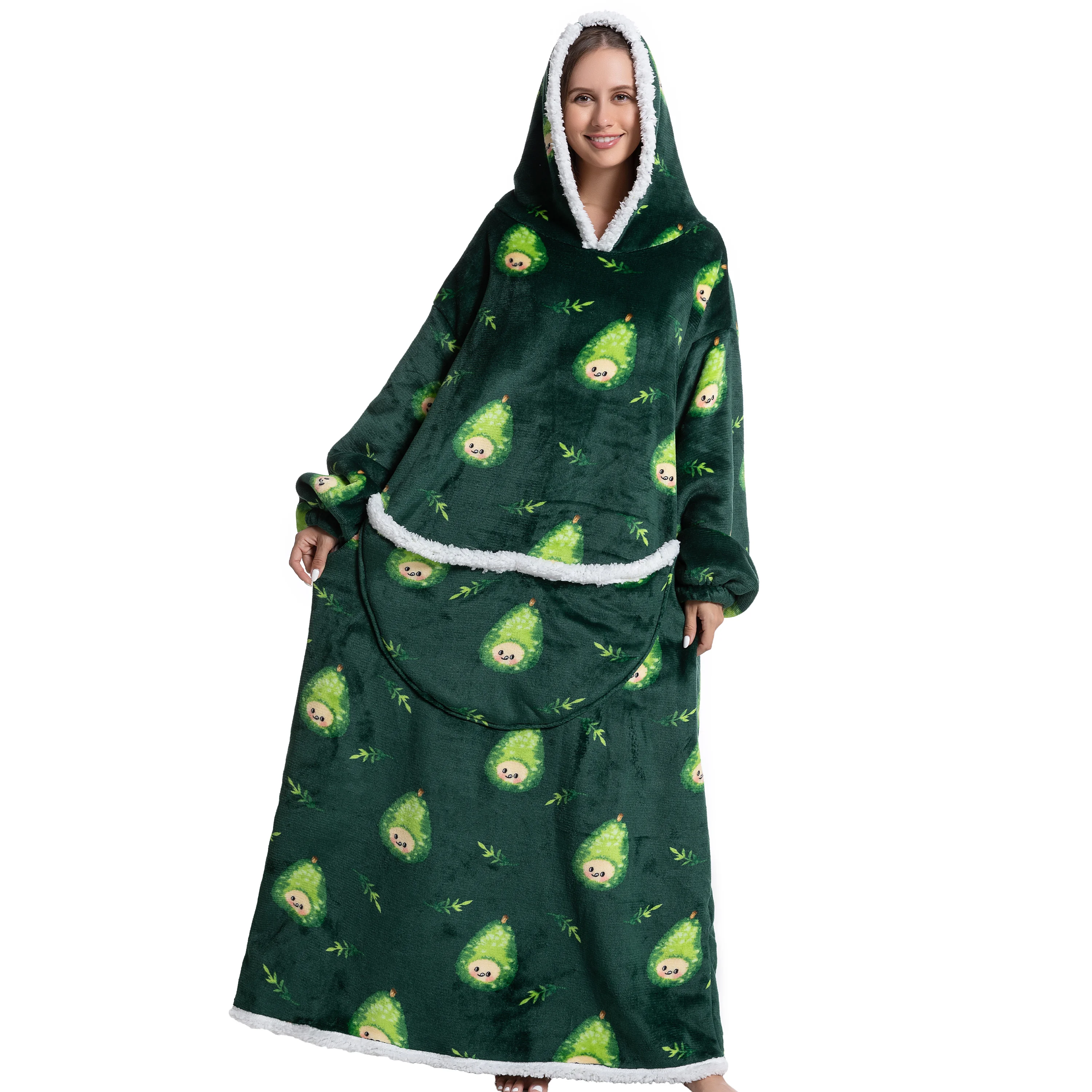 Coperta indossabile con maniche - Coperta con cappuccio unisex