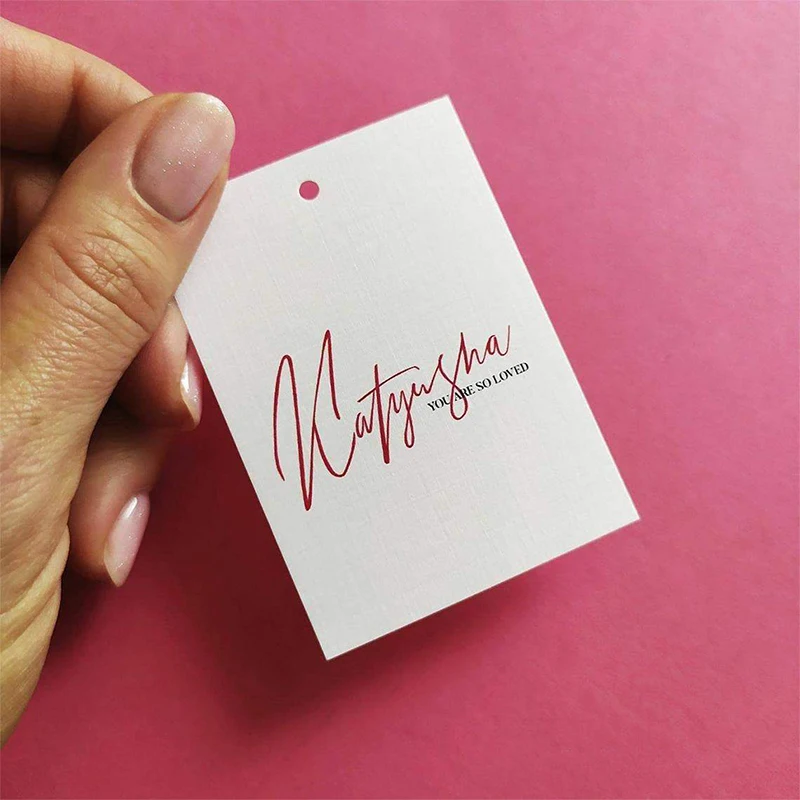200 Personalised Gift Tags, Christmas Gift Tags, Handwritten Kraft Wedding Favour Label with Calligraphy Paper Tags