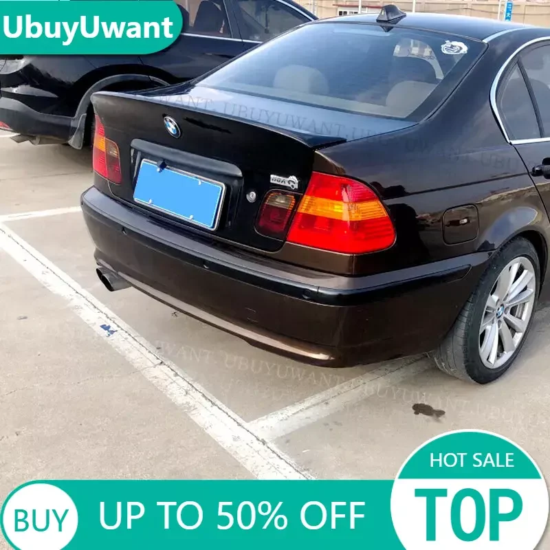 

Rear Trunk SPOILER FOR BMW E46 Coupe Sedan 320i 325i 328i 2Door 4Door 1998 - 2006 Boot Lip Wing SPOILER Carbon Fiber / FRP Black