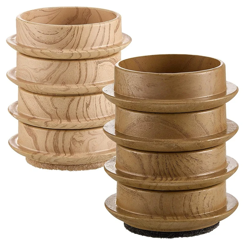 Promotion! 8 Pieces Felt Floor Cups 4.5 Cm Round Furniture Castors Non Slip Protector For Chair Legs |
