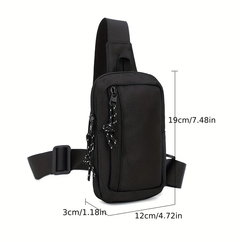 Men Chest Bags Sports Shoulder Body Bag Oxford Fashion Man Side Sling Crossbody Bag For Male Casual Handbag Travel Phone Bag