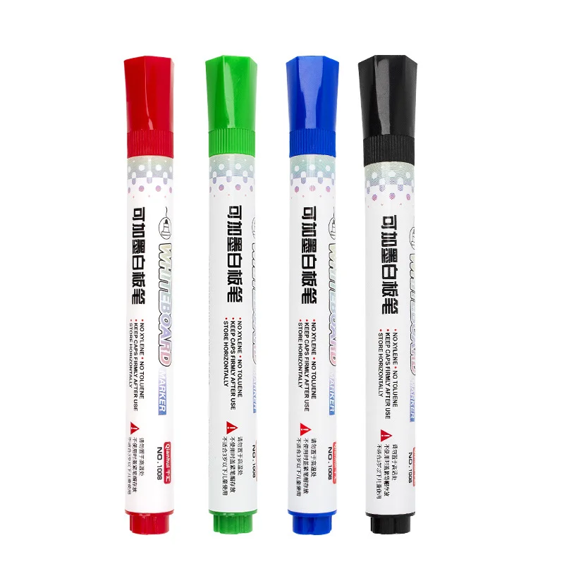 Guaber 4-Color Whiteboard Marker Pen Set - Portable Refillable Dry Erase Markers - View #5