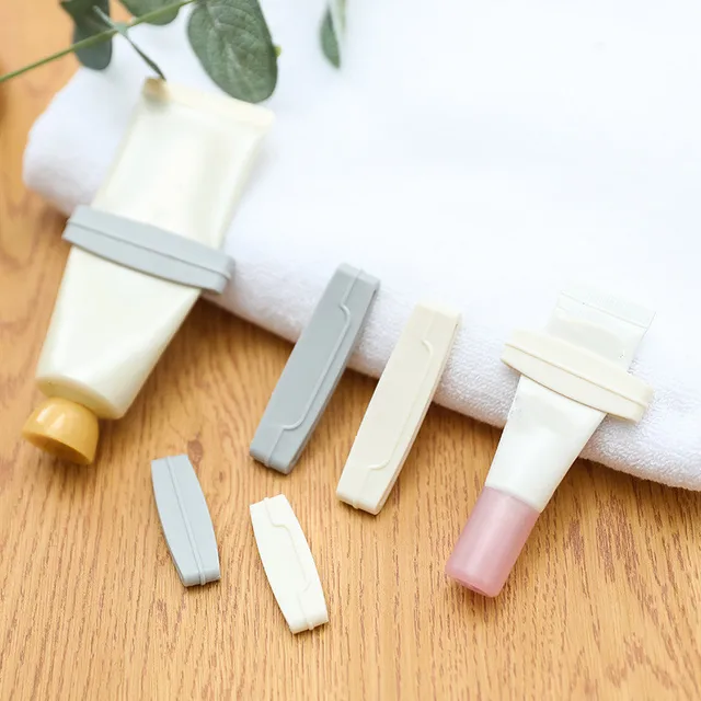 3pcs/set Manual Toothpaste Squeezer Tooth Paste Tube Dispenser Toothpaste Clip Cosmetics Cleanser Extruder Bathroom Accessories 3