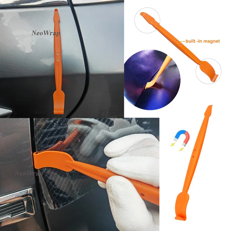 Car Vinyl Wrap Tool Kit Window Tint Film Tool Felt Squeegee Magnetic Wrap Stick Utility Knife Blade 21Pcs For Vinyl Installation