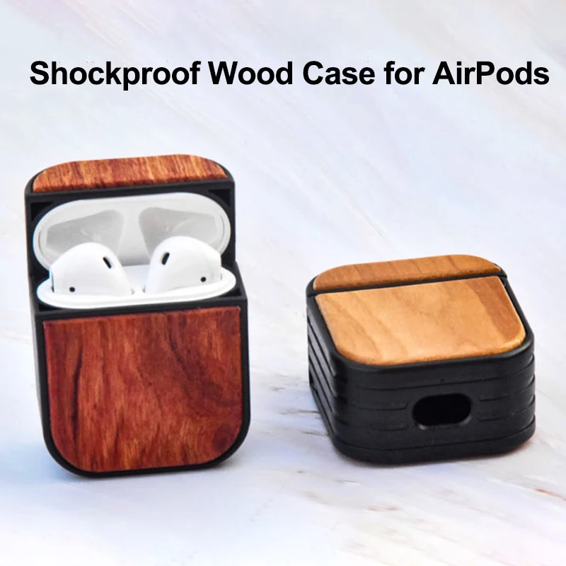 Headphone Wood Case Personalized Engraved Wood Case Airpods 