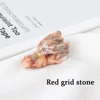 Red grid stone