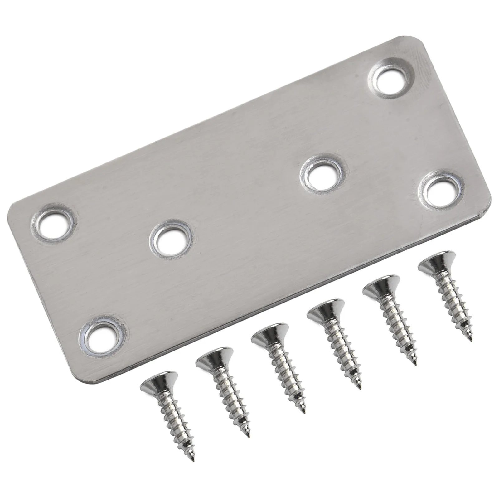 1pc 6Holes Wooden Angle Corner Brackets Furniture Flat Mending Repair Plate Stainless Steel 40*80mm Hardware Home Improvement