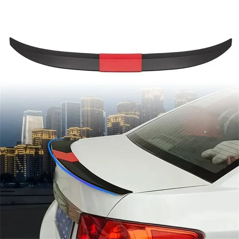 Spoiler universale per auto Spoiler per ala posteriore in ABS a 3 sezioni senza perforazione 115-125 Cm Spoiler sportivo decorativo regolabile ala superiore - immagine 2
