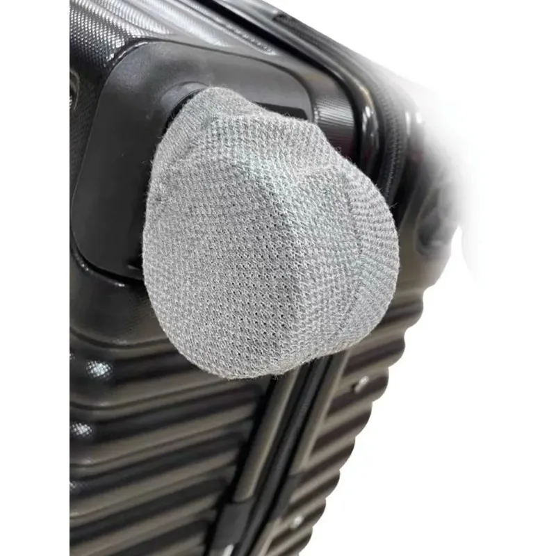 4 Pcs Luggage Wheel Cover Multi Purpose Knit Wheel Cover Can Be Used for Luggage Wheels Round Door Handles Office Chair Wheels 5
