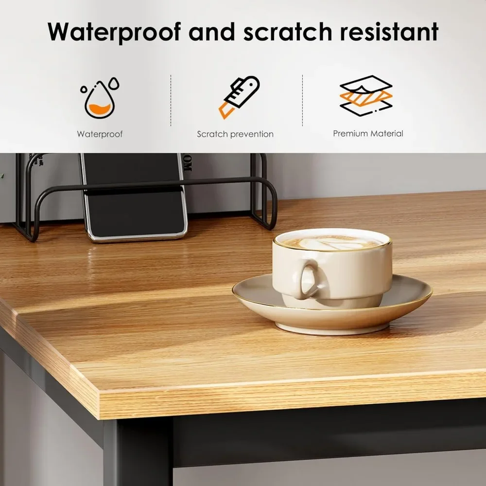 New2025-63 inches X-Large Computer Desk, Composite Wood Board, Decent and Steady Home Office Desk/Workstation/Table, BS1-160TB T