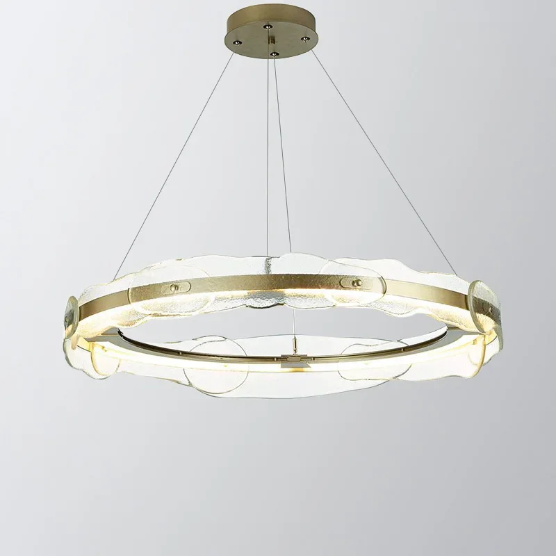 

Modern living room fashion circle round chandelier American simple designer light luxury bedroom study new chandelier