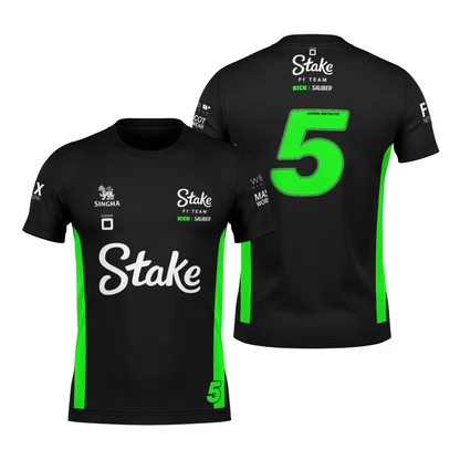 Camiseta Dryfit Stake Sauber Equipe Verde Neon Men's Streetwear 3D Printed Breathable Tees for Men/Women Short Sleeve T-shirt