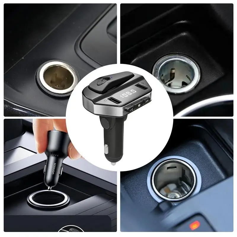 Car Wireless Headset Charger Auto USB Fast Charger With Wireless Headset Split Design Car Headphones For SUVs Trucks Sedans RVs