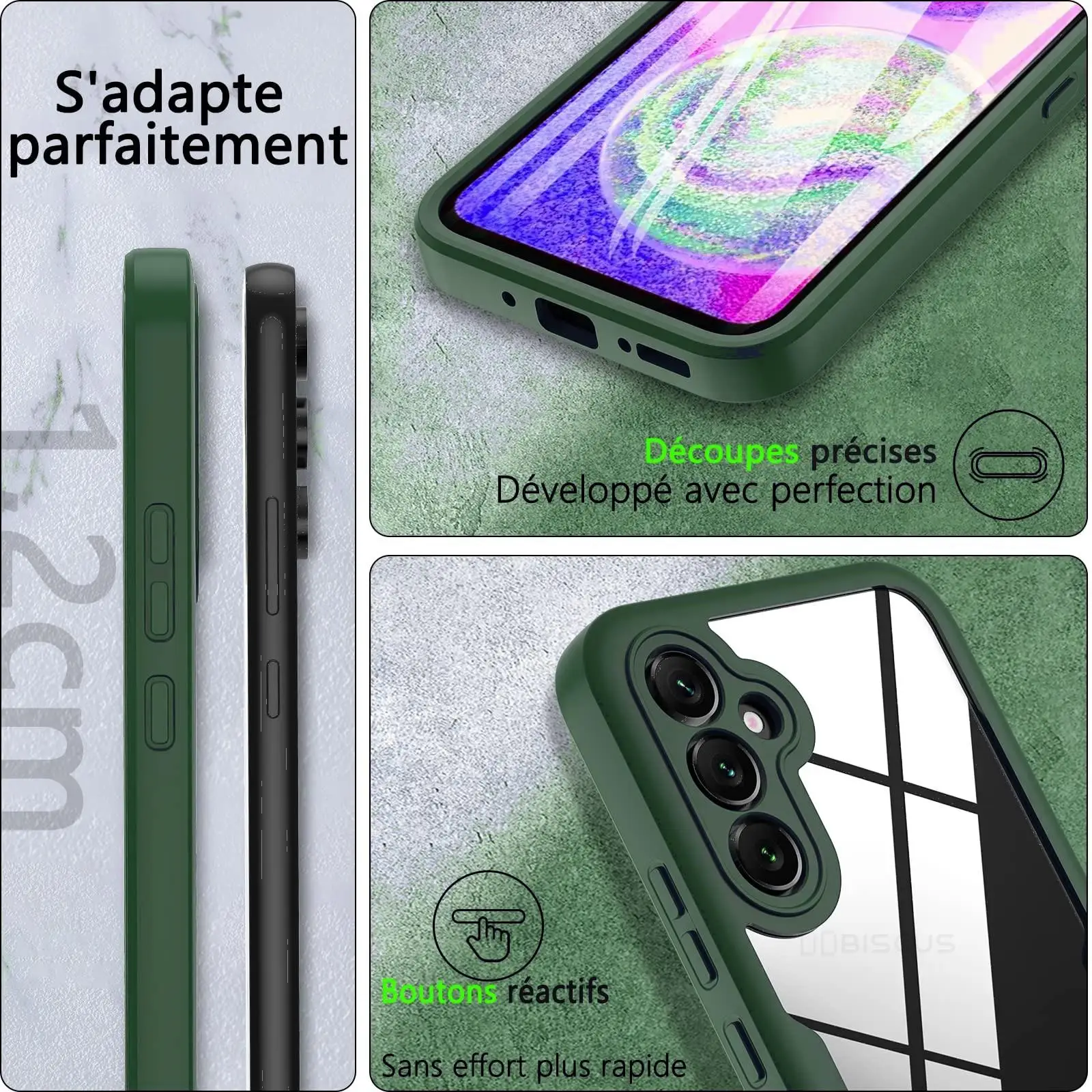 Clear 360-Degree Full Body Screen Protector Case - Transparent Cover