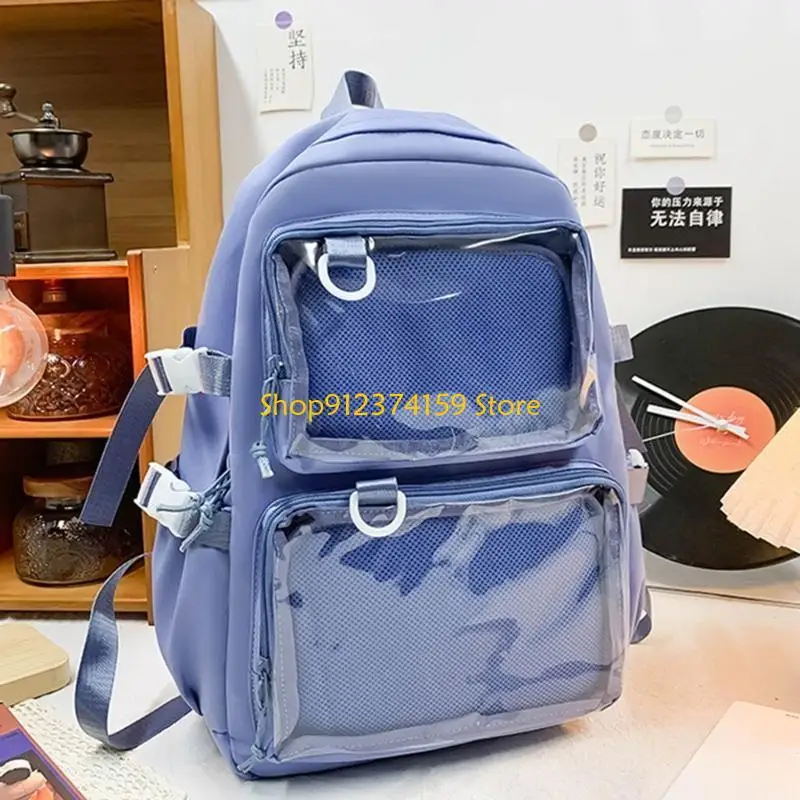 G5AE 나일론 투명한 Itabag 데이팟(투명 포켓 포함) 청소년 성인용 일본 ..