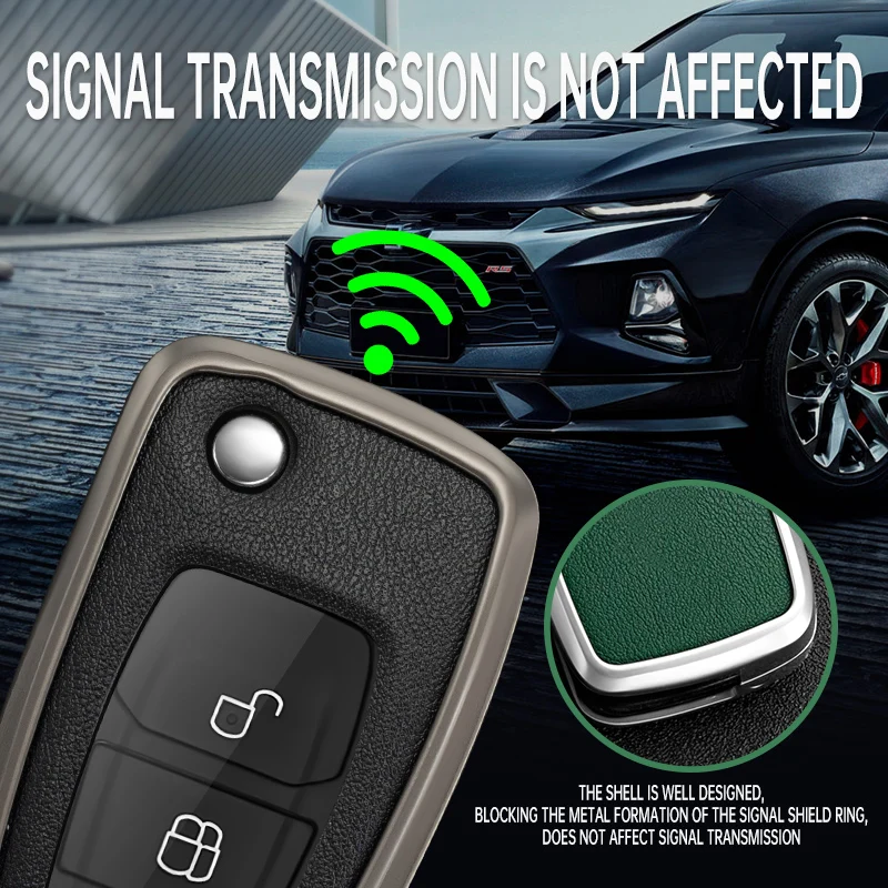 Car Key Case Cover for Ford Ranger C-Max S-Max Focus Galaxy Mondeo Transit Tourneo Custom