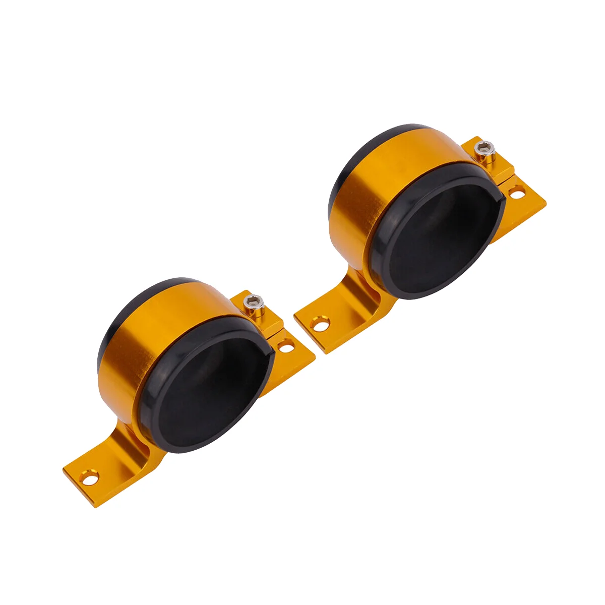 

2PCS Gold 60Mm Fuel Pump Single Mount Bracket Fuel Filter External Bracket Clamp Cradle for 044 380LPH