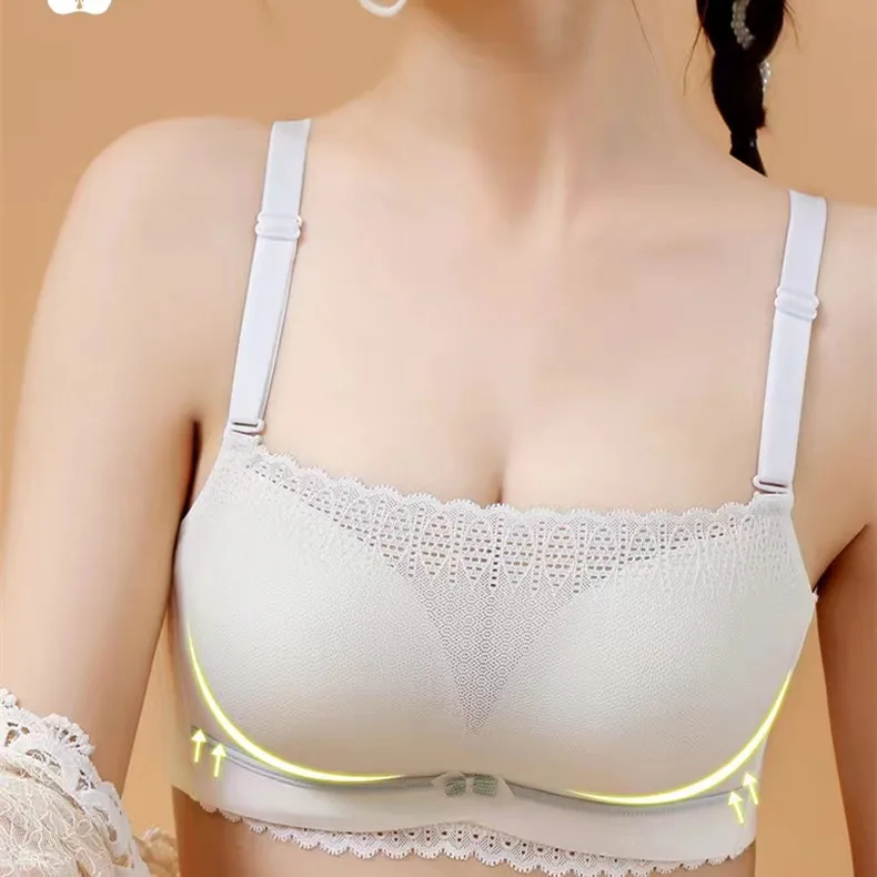 Size From 32/70 To 40/90 Lace Tube Top  Anti-sagging Thin  Sexy  Women Underwear Bra