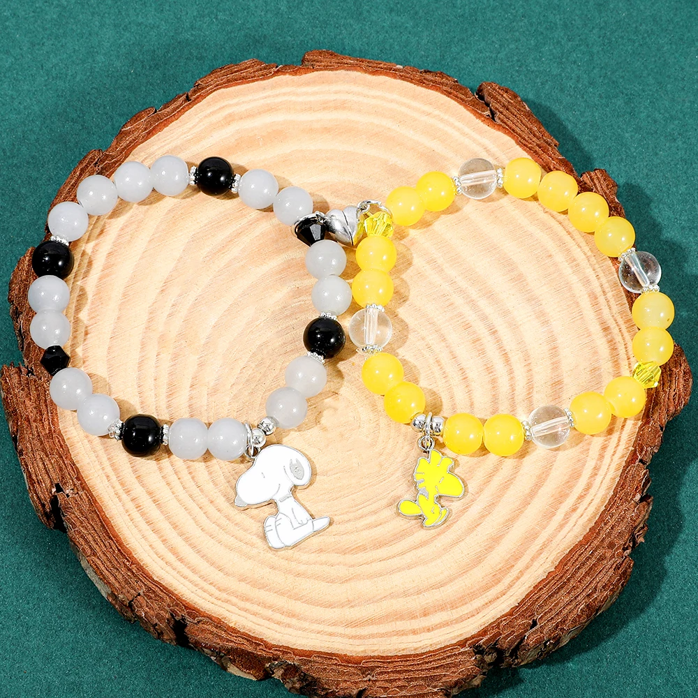 Magnetic Couple Friendship Bracelets 2pcs Holiday Gift Cartoon Character