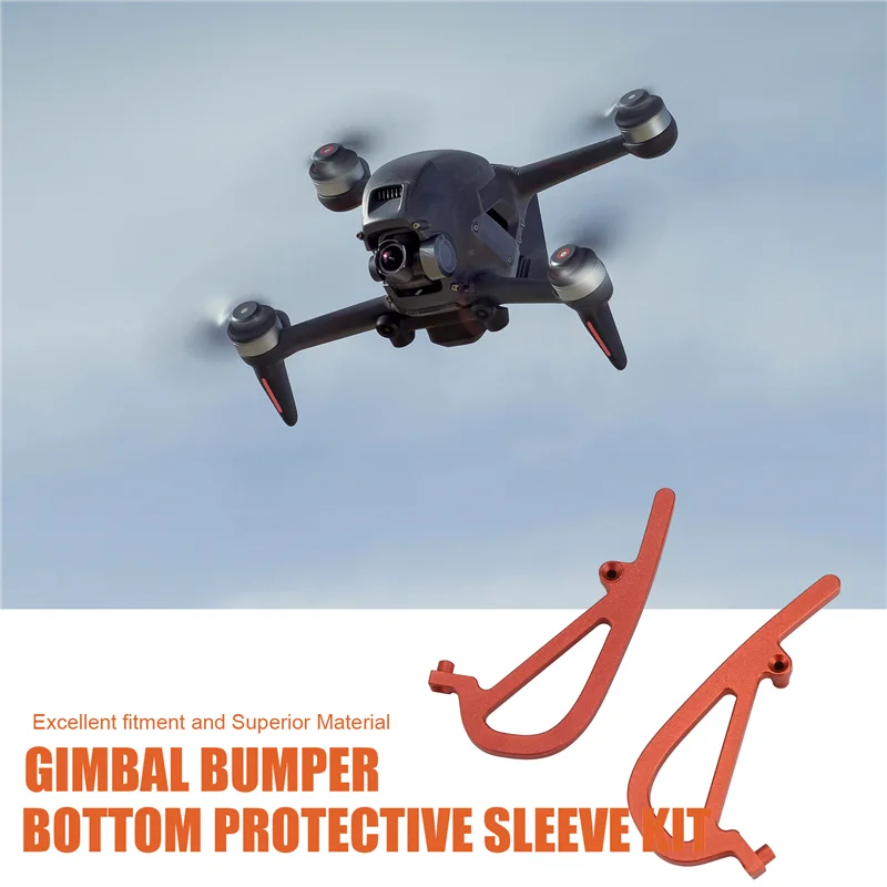 Protection inférieure en ABS du kit de protection pour cardan de drone, détail des fixations