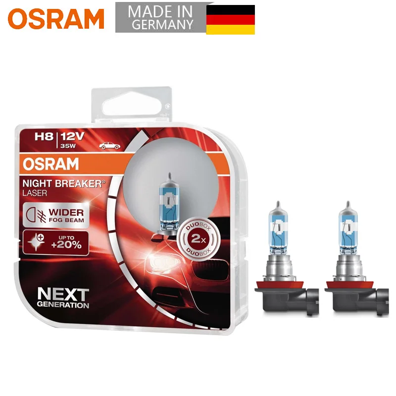 Osram H11 PGJ19-2 64211 NBL Night Breaker Laser Car headlight Bulb (Natural  White) (Twin) 12V 55W at Rs 2600/pair, Car LED Headlight Bulb in Kolkata