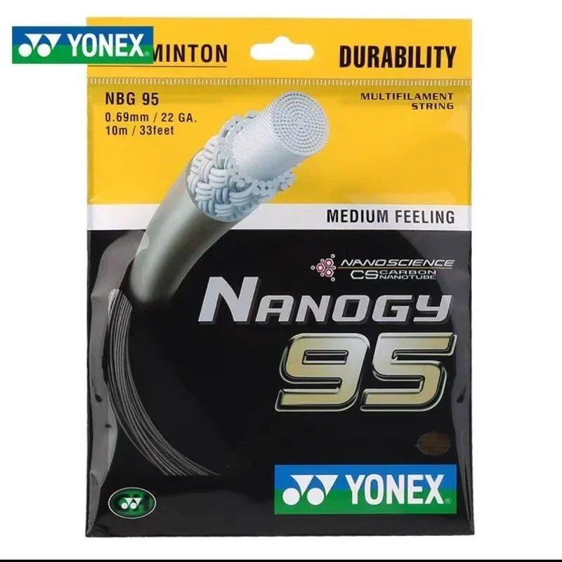 YONEX Badminton String Yonex BG95（0.69mm）NBG95 badminton Racket String BG95 Nanogy for Medium Feeling фото