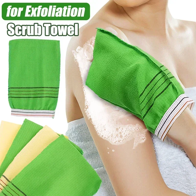 Exfoliating Bath Towel Japan Washcloth Body Massage Scrub Shower Towel SPA Portable Grain Brush Peeling Dead Skin Gloves Adults