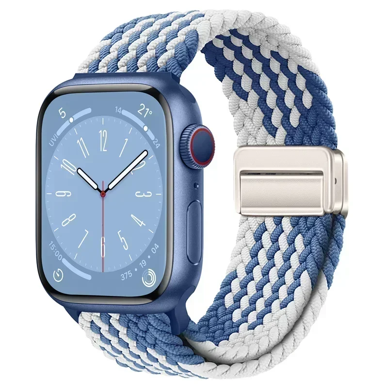 Nylon Braided Loop Strap with Metal Magnetic Closure