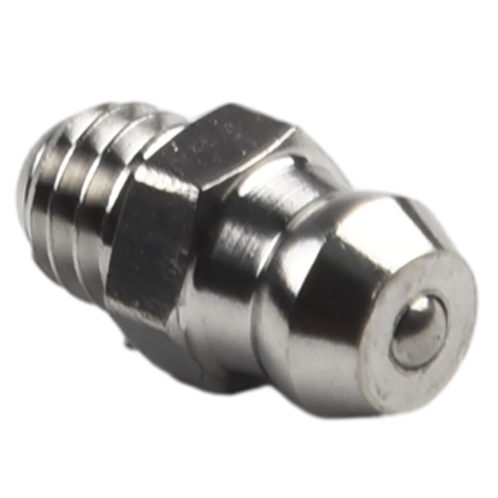 

10Pcs 201 Stainless Steel Straight Hydraulic Grease Fitting M6 X 1mm Thread 0.28inch Hex Width Height 14mm Power Tool Parts