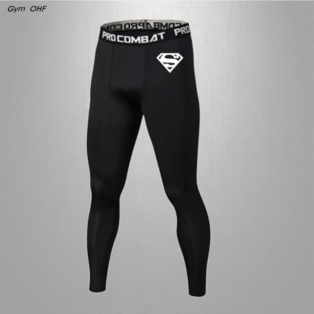 Men Gym Compression Pants Quick Dry Running Tights