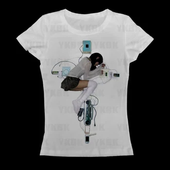 Y2k anime Streetwear O-neck 90s Text Printing Tops Women Harajuku Clothes Simple Vintage Crop Tee Hot Girl Goth Casual T-shirt 1