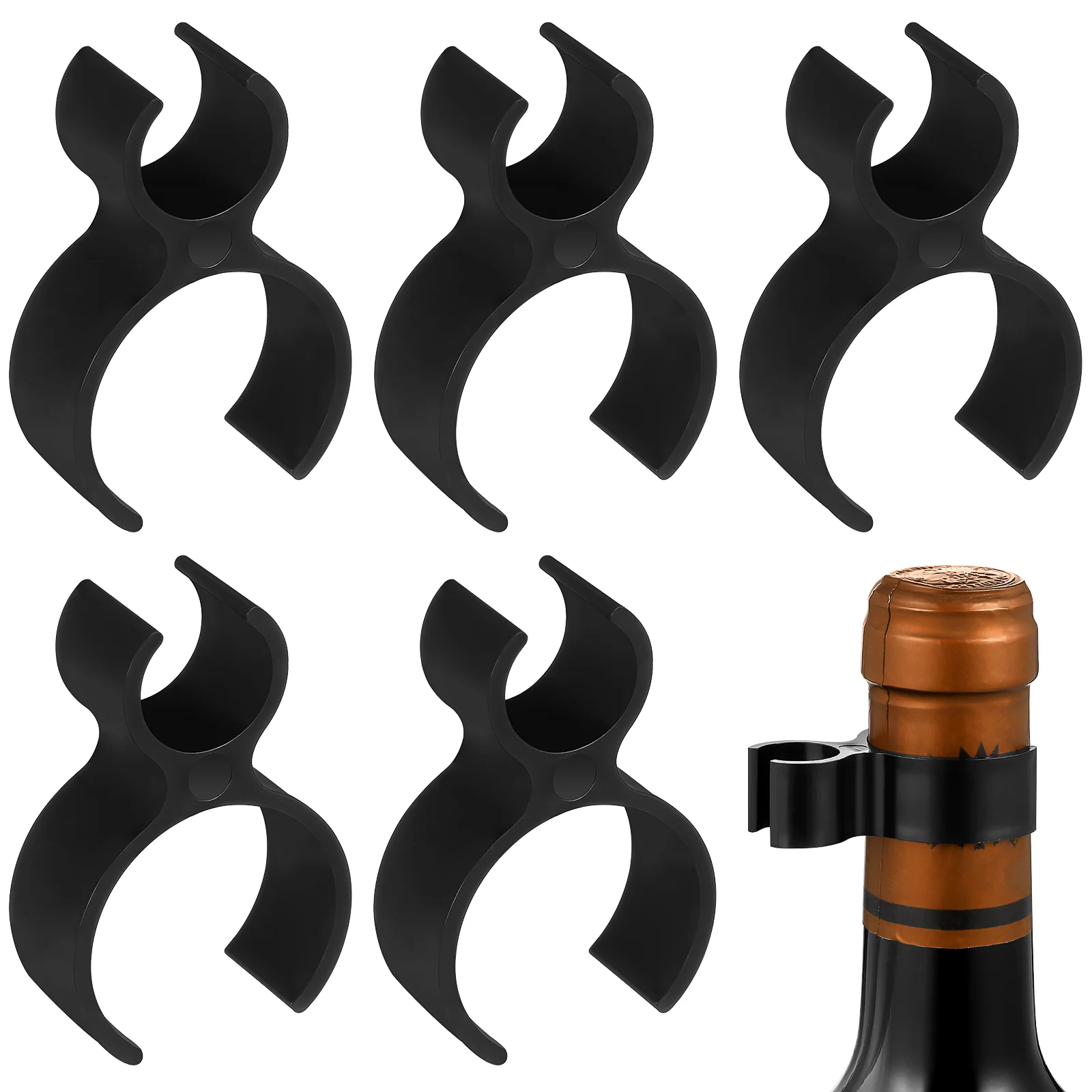 9 Pcs Holder Single Bottle Safety Clips Holders Air Plastic Champange Miss