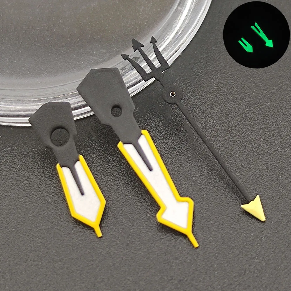 watch hands green super luminous hands fit NH35 NH36 movement Watch Movement High quality super green light pointer