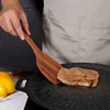 Teak cooking spatula 5-piece set, non stick pan, long handled wok, spatula, spoon, wooden kitchen utensils, essential kitchen 5