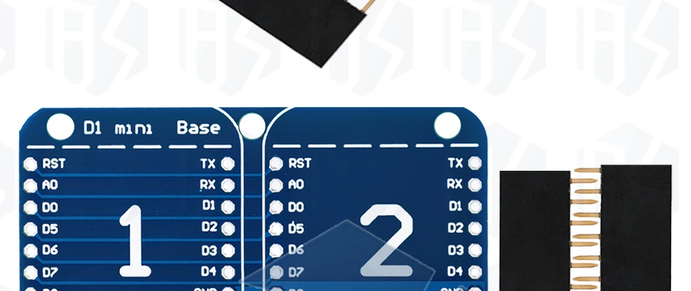 1~10PCS EGBO Doppelsockel-Dual-Basis-Abdeckung für Wemos D1 Mini NodeMCU ESP8266 DIY PCB D1 Erweiterungsplatine – Detail 8