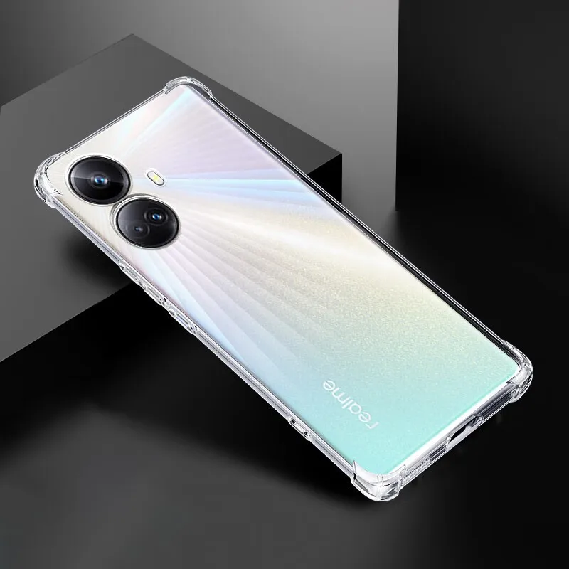Shockproof Transparent Silicone Soft Case with Airbag Corners – Clear TPU Original Cover