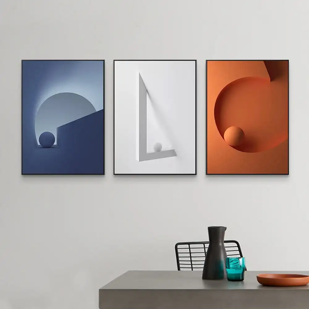 Modern Minimalist Colours Canvas Painting 3D Effect Geometric Pictures Poster Prints Abstract Art Home Decor Wall Art Picture abstract oil paintings