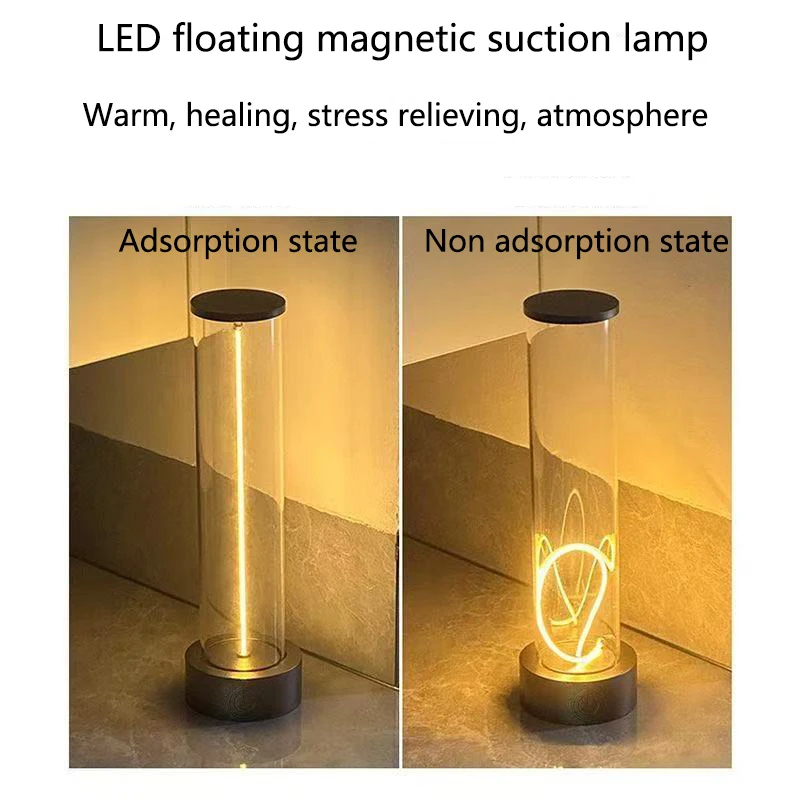 무선 휴대용 LED 책상 램프, 충전식 디자인, 자석식 책상 램프, 터치 센서 포함, 침실용 3단계 밝기 조절
