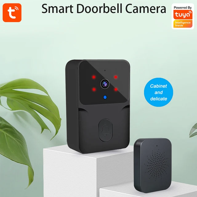 Tuya APP Free Cloud Storage WiFi Doorbell Low Consumption  Visual DoorViewer Door Entry Welcome Chime Peephole Viewer 1