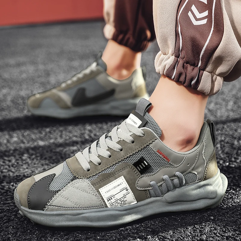 Men Fashion Casual Running Shoes Man Autumn New Sport Sneakers Classical Thick-soled Mesh Breathable Casual Shoes Men Sneakers 5