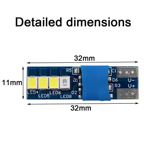 2pcs Canbus W5W T10 8smd 2835 Auto Wedge Light Car Interior Reading Lamp No Error Door Parking Bulb Blue Yellow Pink to white - Image 3