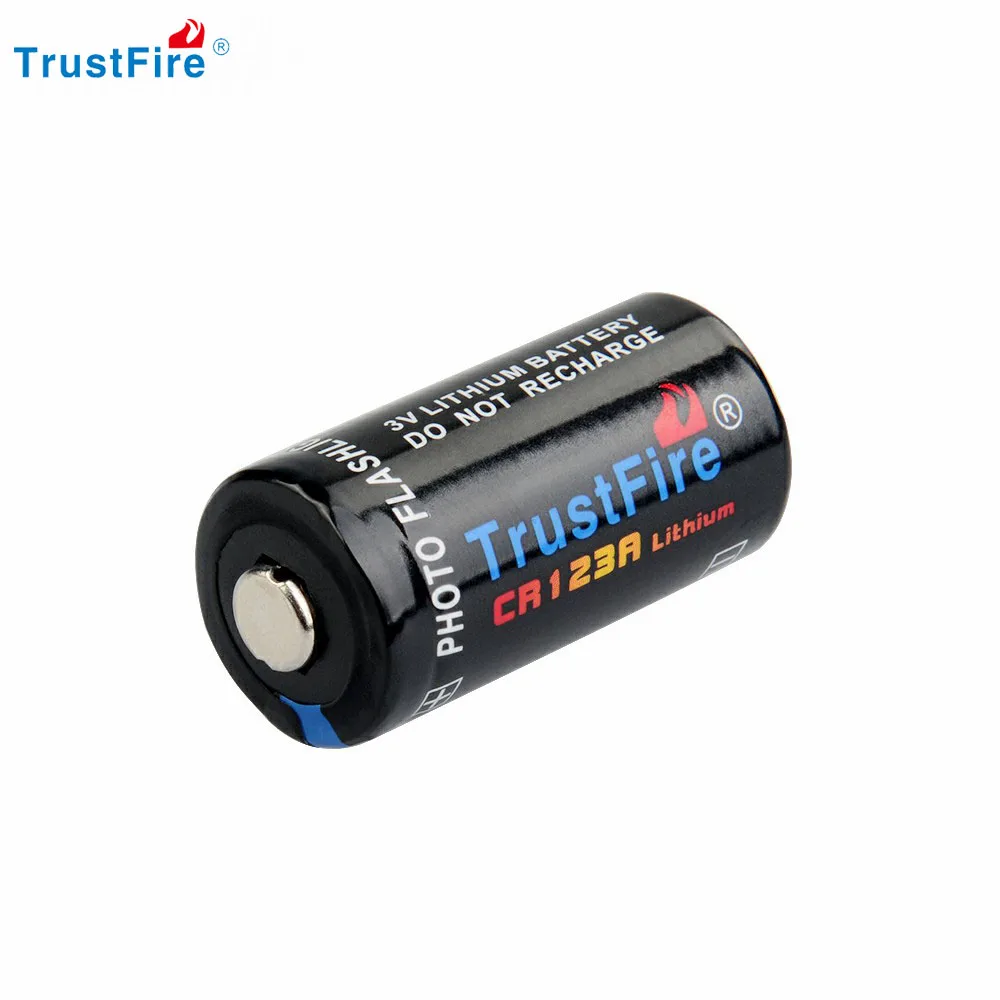 Lithium Battery 10PCS TrustFire CR123A 3V Lithium Battery 1300mAh Cell Batteries for Cameras Flashlight Toy Smoke Detector Li-ion Batteries