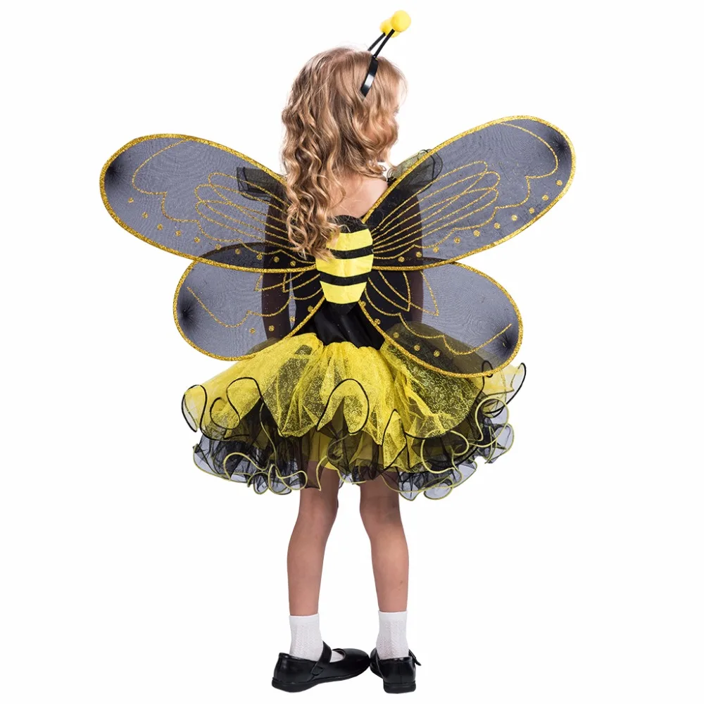 chinese dress ladies 3-Piece Fancy Dress Bumble Bee Costume